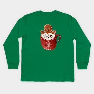 Christmas coffee Kids Long Sleeve T-Shirt